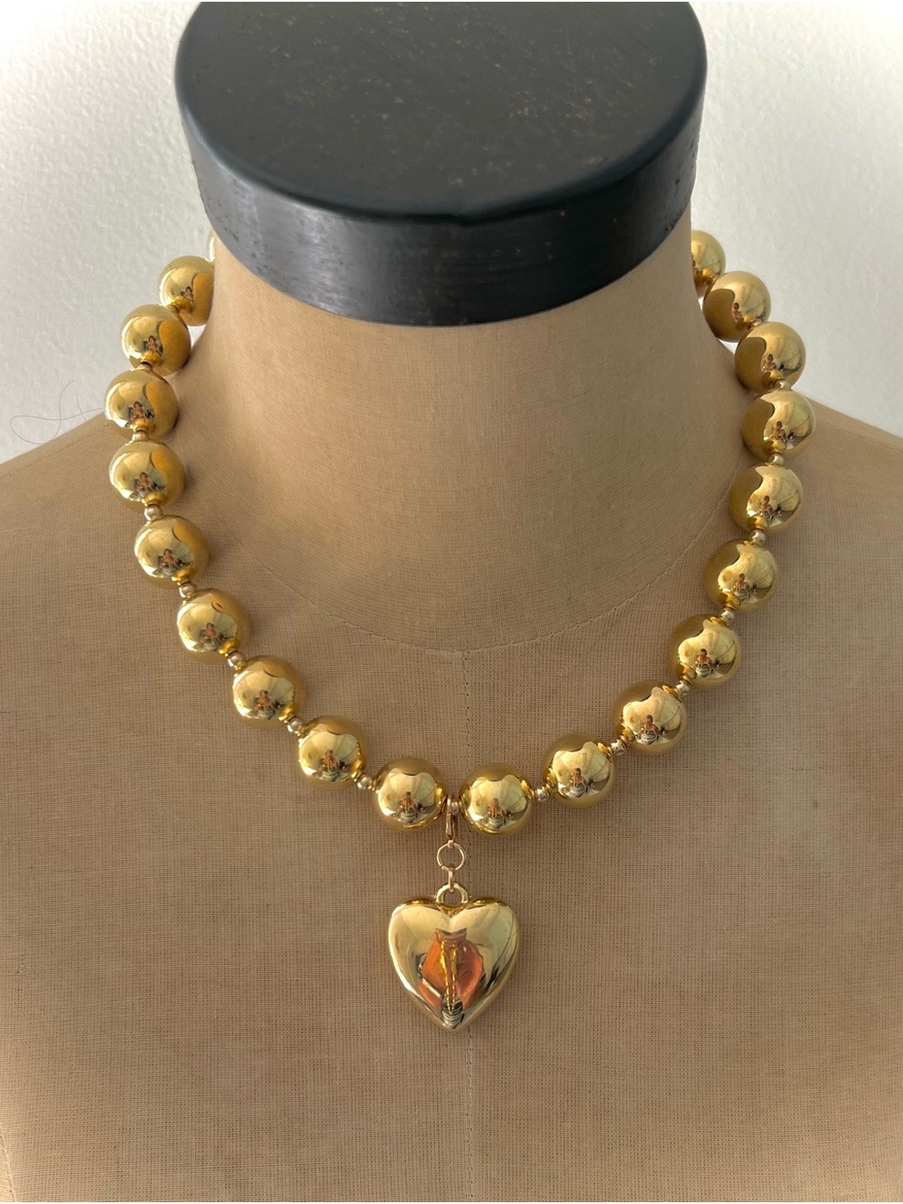 NEW ✨MAYAMAR✨ Set of 2 Beaded Heart Pendant Necklaces - Picture 5 of 5